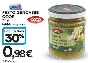Coop Pesto offerta