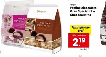 Lidl Praline cioccolato vergani offerta