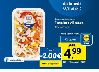 Lidl Insalata di mare con verdure offerta