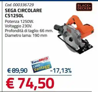 Sega circolare black & decker