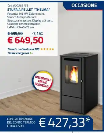 Eurobrico Stufa a pellet offerta