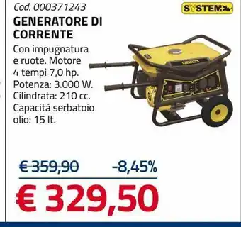 Generatore di corrente