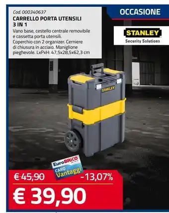 Carrello portautensili stanley
