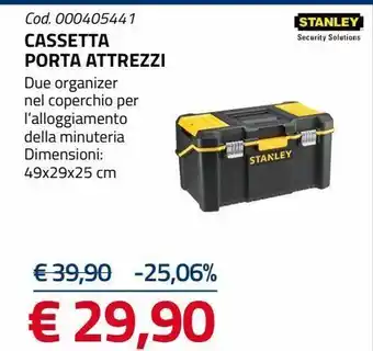 Eurobrico Cassetta degli attrezzi stanley offerta