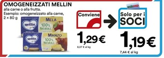 Coop Mellin Omogeneizzati offerta