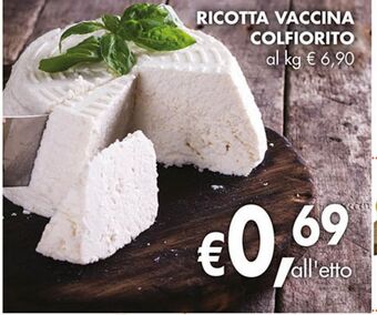 Supermercato Coal Ricotta vaccina colfiorito offerta