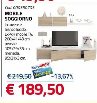 Eurobrico Mobile tv offerta