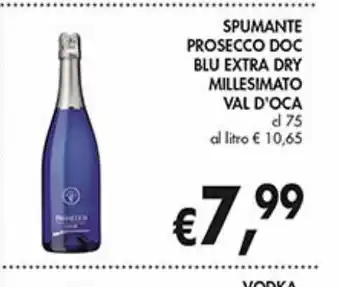 Supermercato Coal Spumante prosecco doc blu extra dry millesimato val d'oca offerta