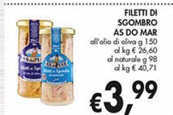 Supermercato Coal Filetti di sgombro as do mar offerta