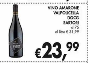 Supermercato Coal Vino amarone valpolicella docg sartori offerta