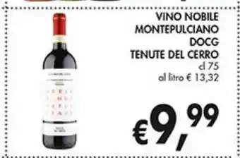Supermercato Coal Vino nobile montepulciano docg tenute del cerro offerta