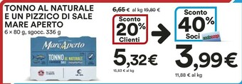 Coop Mare aperto Tonno offerta