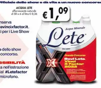 Supermercato Coal Acqua lete offerta