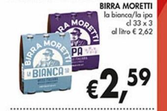 Supermercato Coal Birra moretti offerta