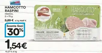 Coop Raspini Hamburger offerta