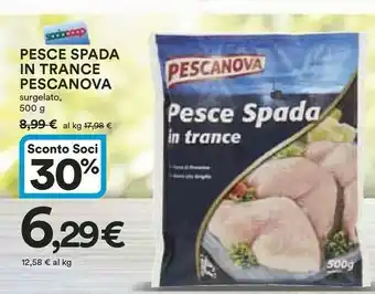 Coop Pescanova Pesce spada offerta