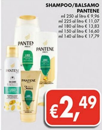 Supermercato Coal Shampoo/balsamo pantene offerta