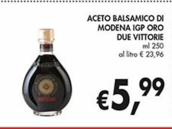 Supermercato Coal Aceto balsamico di modena igp oro due vittorie ml 250 offerta