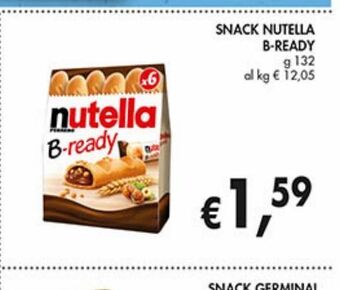 Supermercato Coal Snack nutella b-ready offerta