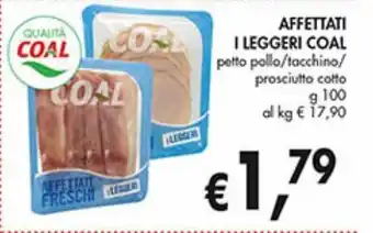 Supermercato Coal Affettati i leggeri coal offerta