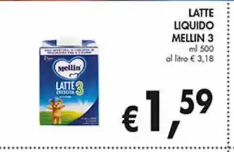Supermercato Coal Latte liquido mellin 3 ml 500 offerta