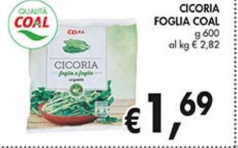 Supermercato Coal Cicoria foglia coal g 600 offerta
