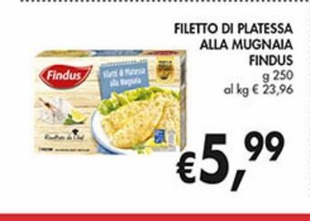 Supermercato Coal Filetti di platessa alla mugnaia findus g 250 offerta