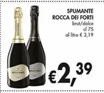 Spumante rocca dei forti brut / dolce cl 75
