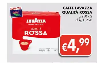 Supermercato Coal Caffè lavazza qualità rossa 2x250 g offerta