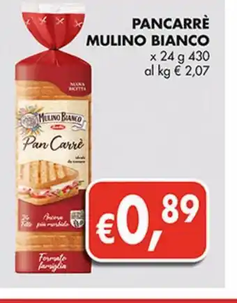 Supermercato Coal Pan carrè mulino bianco x24 g 430 offerta
