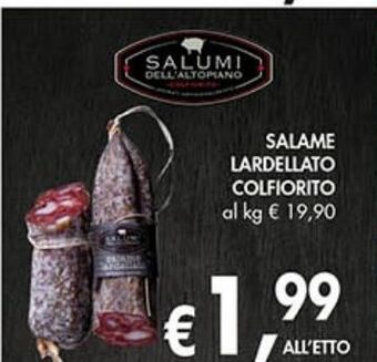 Supermercato Coal Salame lardellato colfiorito offerta