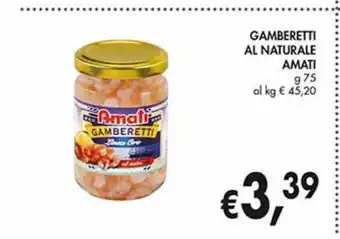 Gamberi al naturale amati
