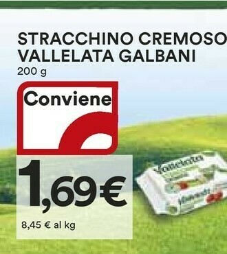 Coop Vallelata Stracchino offerta