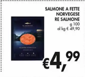 Supermercato Coal Salmone a fette norvegese re salmone g 100 offerta