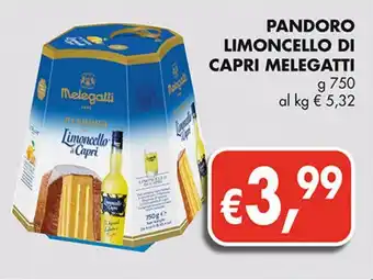 Supermercato Coal Pandoro limoncello di capri melegatti g 750 offerta