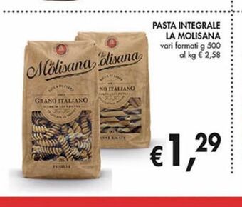 Coal City Pasta integrale la molisana offerta