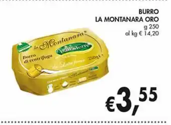 Supermercato Coal Burro la montanara oro offerta