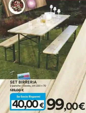 Coop Arredo giardino offerta