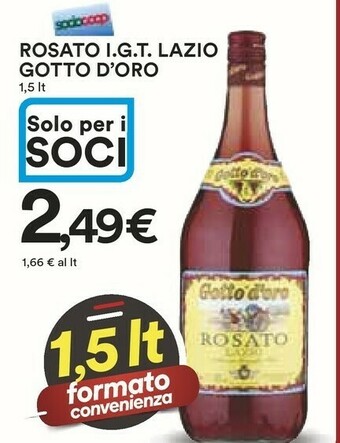 Coop Gotto d'oro Vino Rosato offerta