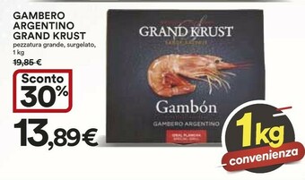 Coop Grand krust Gambero Argentino offerta