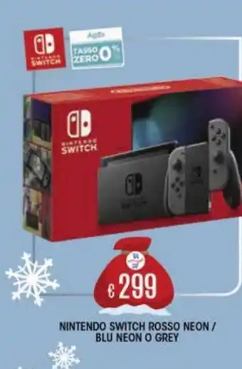 Il Gigante Nintendo switch rosso neon/blu neon o grey offerta