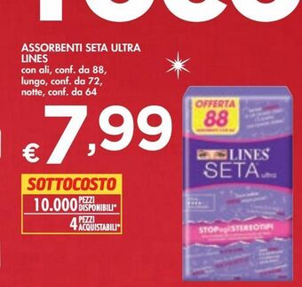 Bennet Assorbenti seta ultra lines offerta