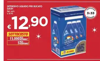 Bennet Detersivo liquido per bucato dash offerta