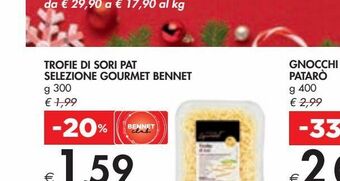 Trofie di sori pat selezione gourmet bennet