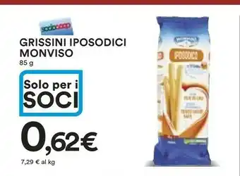 Coop Monviso Grissini Iposodici offerta