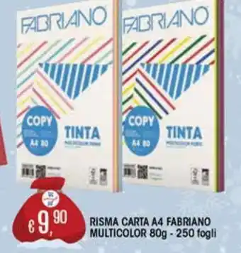 Il Gigante Risma carta a4 fabriano multicolor offerta
