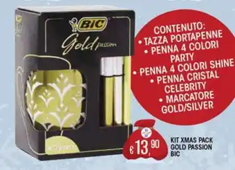 Il Gigante Kit xmas pack gold passion bic offerta