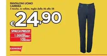 Bennet Pantaloni uomo carrera offerta