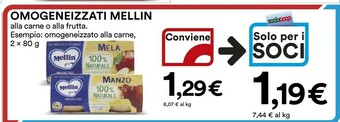 Coop Mellin Omogeneizzati Alla Carne offerta
