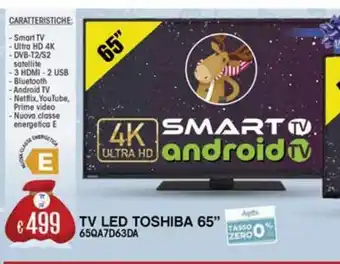Il Gigante Tv led toshiba 65" offerta